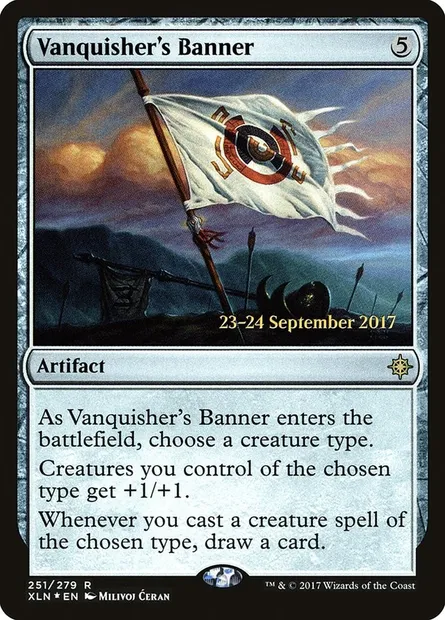 Vanquisher's Banner, Magic card PXLN 251s — Ixalan Promos set