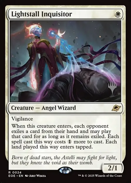Inquisiteur paralux, carte Magic PEOE 24p — extension Edge of Eternities Promos