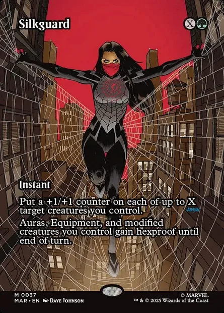 Silkguard, Magic card MAR 37 — Marvel Universe set