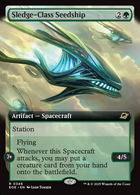Sledge-Class Seedship, Magic card EOE 346 — Edge of Eternities set