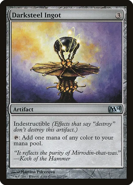 Darksteel Ingot, Magic card M14 207 — Magic 2014 set