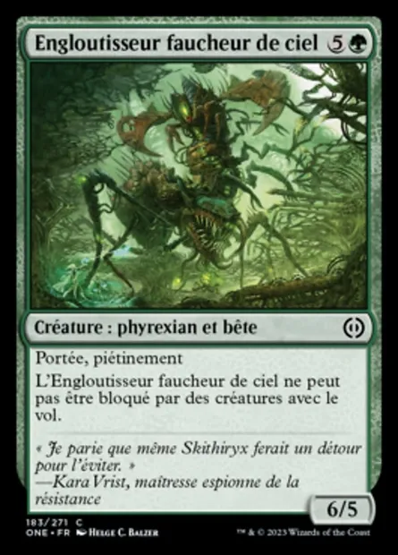 Engloutisseur faucheur de ciel, carte Magic ONE 183 — extension Tous Phyrexians