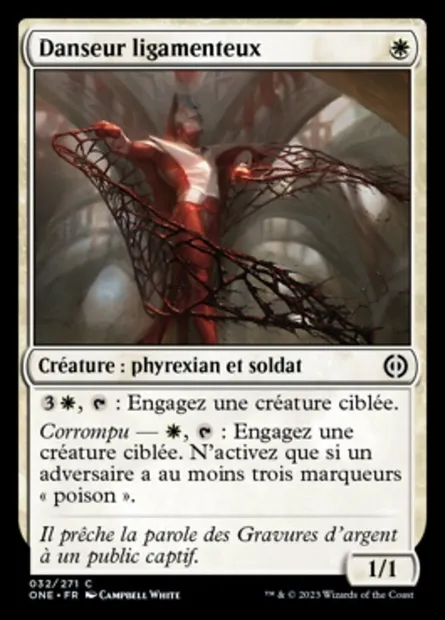 Danseur ligamenteux, carte Magic ONE 32 — extension Tous Phyrexians