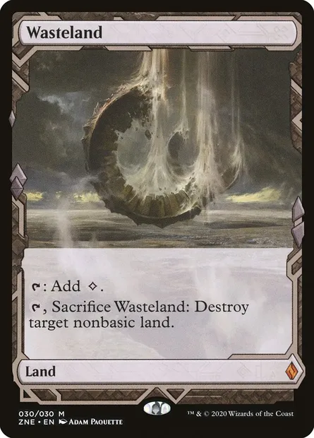 Wasteland, Magic card ZNE 30 — Zendikar Rising Expeditions set