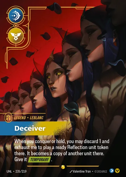 Deceiver, carte Riftbound UNL 235 — extension Unleashed