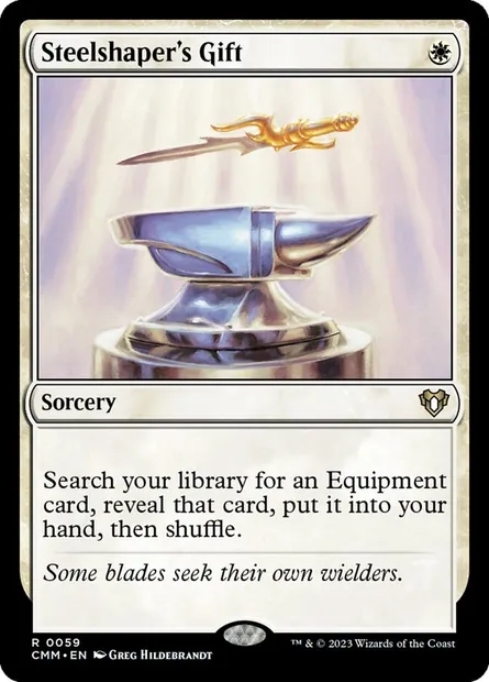 Steelshaper's Gift, Magic card CMM 59 — Commander Masters set