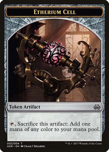 Etherium Cell, Magic card TAER 3 — Aether Revolt Tokens set