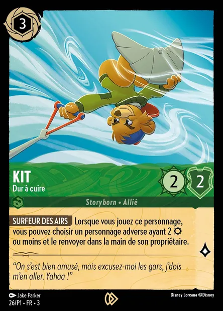 Kit - Dur à cuire, carte Disney Lorcana P1-026 — extension P1