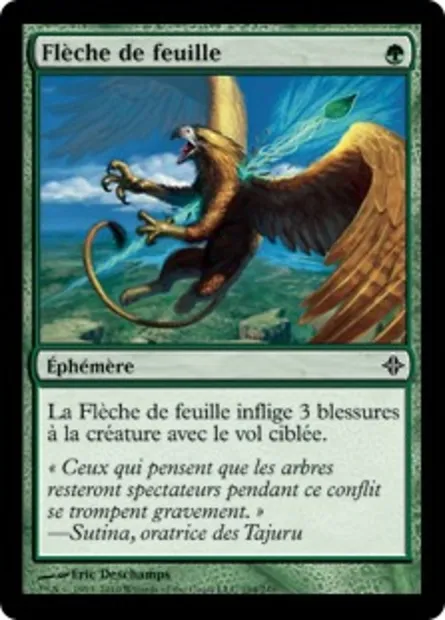 Flèche de feuille, carte Magic ROE 194 — extension L'ascension des Eldrazi