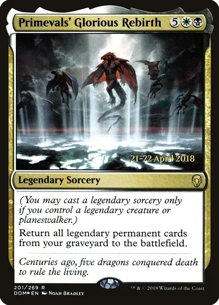 Primevals' Glorious Rebirth, Magic card PDOM 201s — Dominaria Promos set