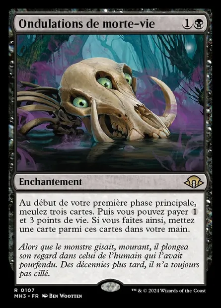 Ondulations de morte-vie, carte Magic MH3 107 — extension Modern Horizons 3