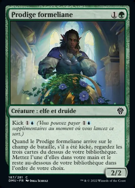 Prodige formeliane, carte Magic DMU 187 — extension Dominaria Uni