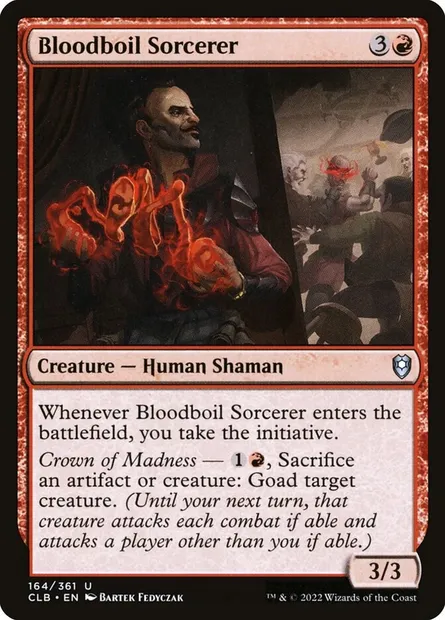 Bloodboil Sorcerer, Magic card CLB 164 — Commander Legends: Battle for Baldur's Gate set