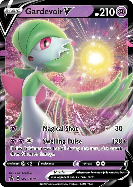 Gardevoir V, Pokémon card SWSH 105 — SWSH Black Star Promos set