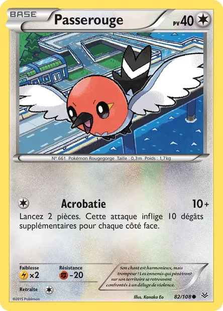 Passerouge, carte Pokémon ROS 82 — extension Ciel Rugissant