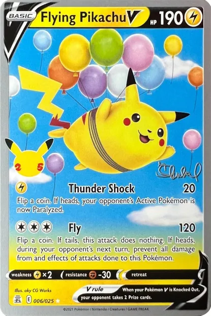 Pikachu Volant V, carte Pokémon WCD22 006 — extension World Championship Decks 2022