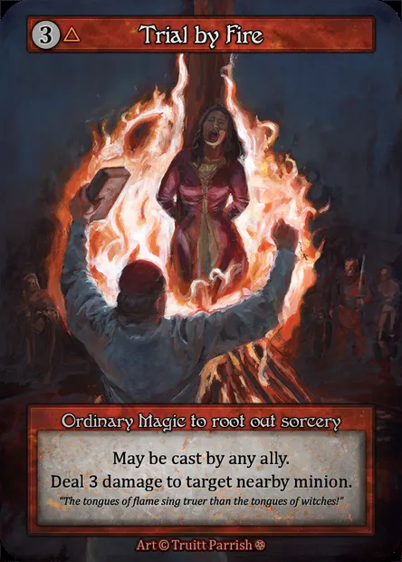 Trial by Fire, carte Sorcery GOT 288 — extension Gothic
