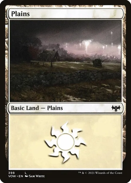Plains, Magic card VOW 398 — Innistrad: Crimson Vow set