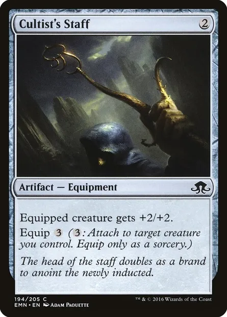 Cultist's Staff, Magic card EMN 194 — Eldritch Moon set