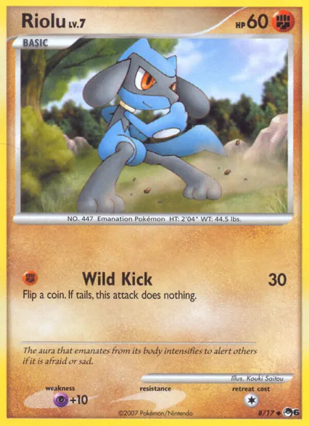 Riolu, Pokémon card P6 8 — POP Series 6 set
