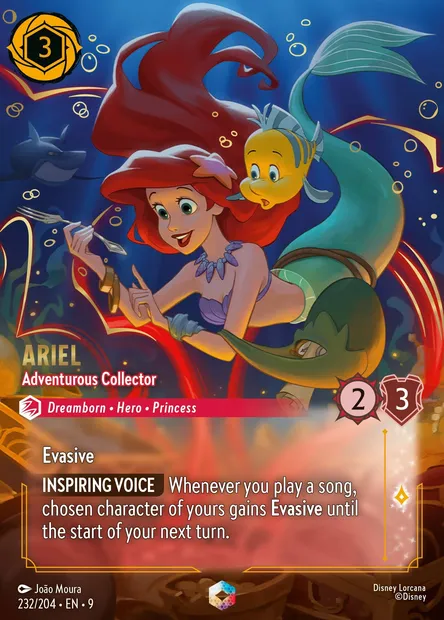 Ariel - Adventurous Collector, Disney Lorcana card CH9-232 — Fabled set
