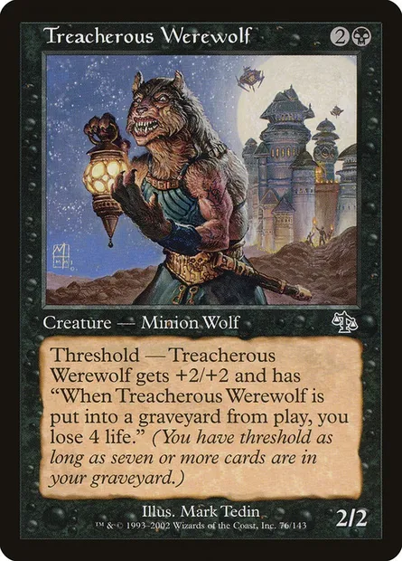 Treacherous Werewolf, Magic card JUD 76 — Judgment set