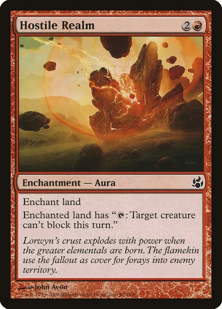 Hostile Realm, Magic card MOR 91 — Morningtide set