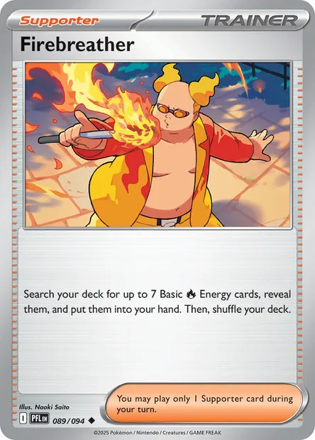 Firebreather, Pokémon card PFL 089 — Phantasmal Flames set