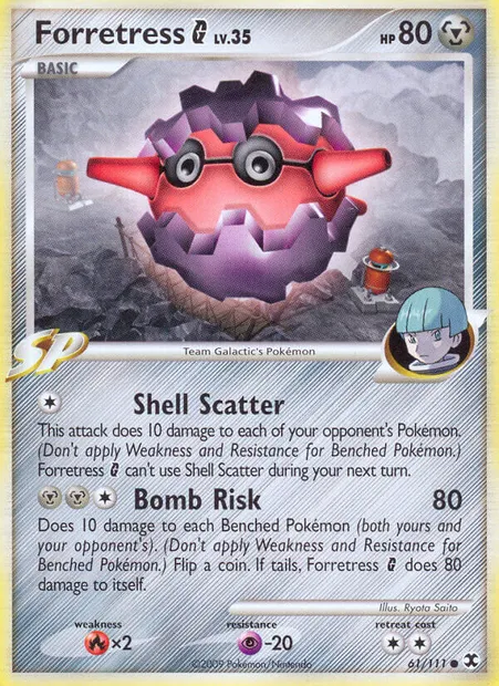 Forretress G, Pokémon card RR 61 — Rising Rivals set