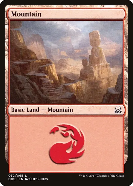 Mountain, Magic card DDS 32 — Duel Decks: Mind vs. Might set
