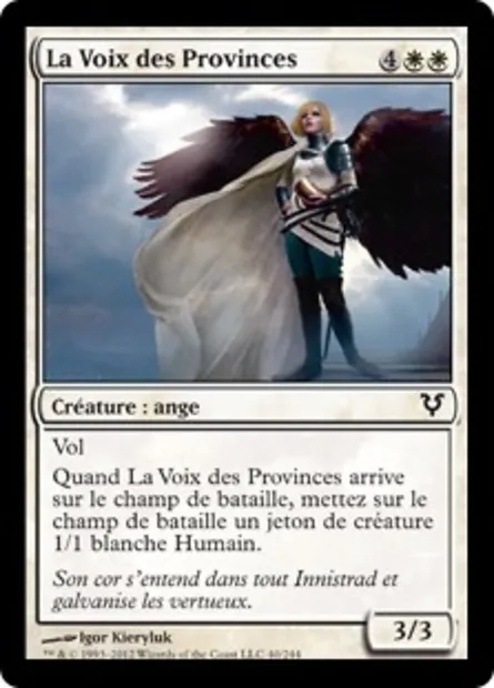 La Voix des Provinces, carte Magic AVR 40 — extension Avacyn ressuscitée