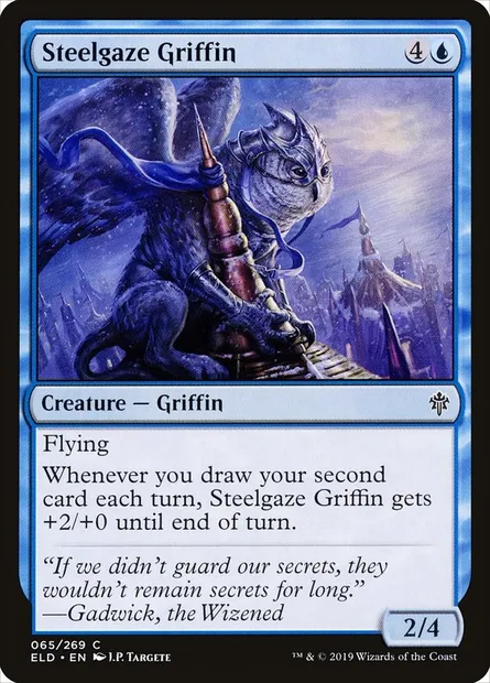 Steelgaze Griffin, Magic card ELD 65 — Throne of Eldraine set