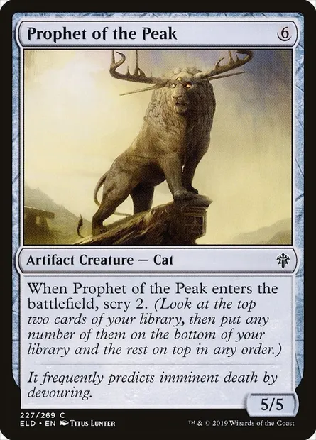 Prophet of the Peak, Magic card ELD 227 — Throne of Eldraine set