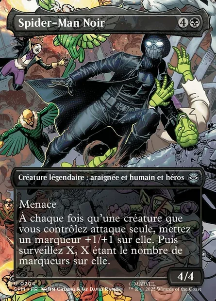 Spider-Man Noir, carte Magic SPM 204 — extension Marvel's Spider-Man