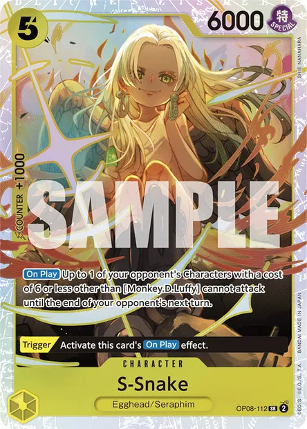 S-Snake, carte One Piece OP08-112 — extension TWO LEGENDS