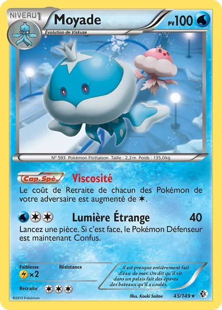 Moyade, carte Pokémon BCR 45 — extension Frontières Franchies