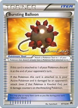 Bursting Balloon, Pokémon card WCD16 097 — World Championship Decks 2016 set