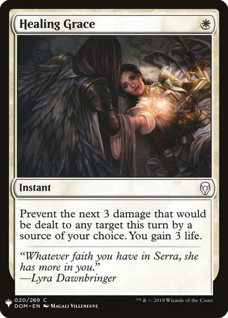 Healing Grace, Magic card PLST DOM-20 — The List set