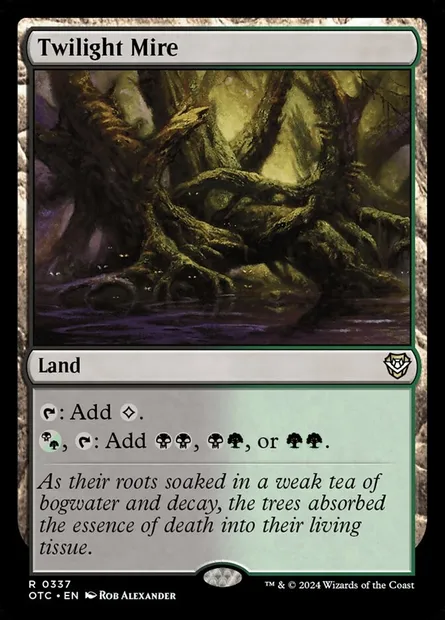 Twilight Mire, Magic card OTC 337 — Outlaws of Thunder Junction Commander set
