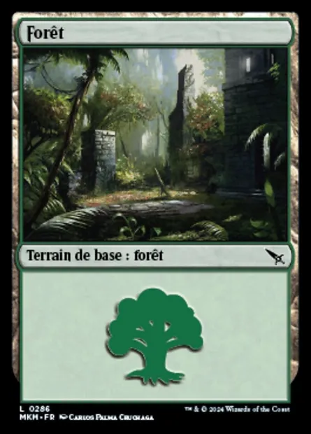 Forêt, carte Magic MKM 286 — extension Murders at Karlov Manor