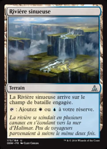 Rivière sinueuse, carte Magic OGW 173 — extension Le serment des Sentinelles