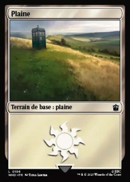 Plaine, carte Magic WHO 196 — extension Doctor Who