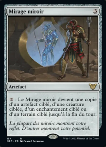 Mirage miroir, carte Magic NEC 154 — extension Neon Dynasty Commander