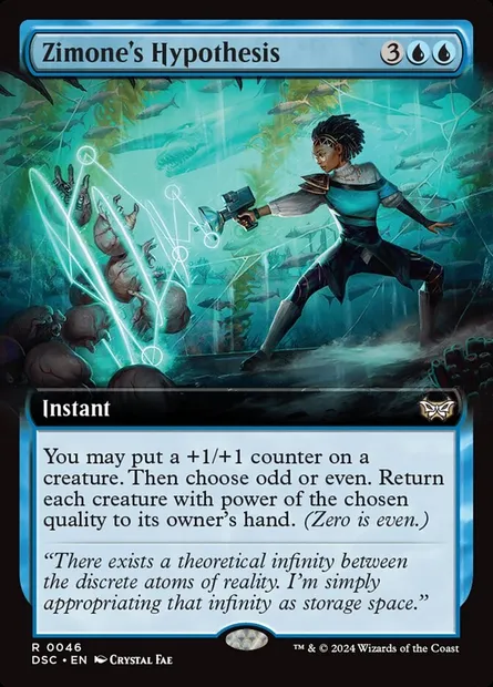 Zimone's Hypothesis, Magic card DSC 46 — Duskmourn: House of Horror Commander set
