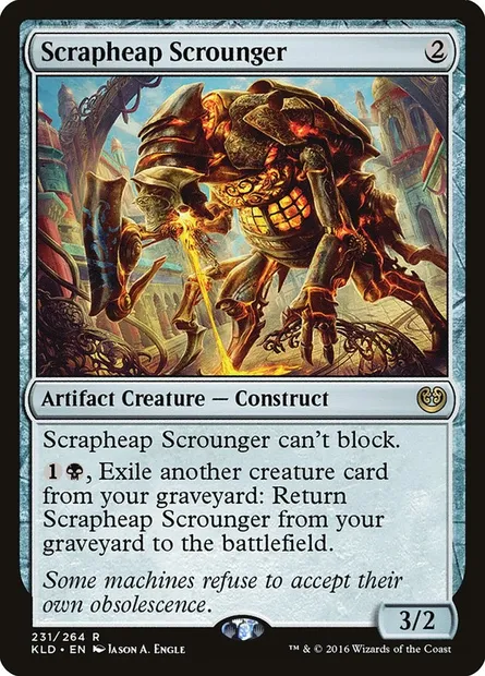 Scrapheap Scrounger, Magic card KLD 231 — Kaladesh set
