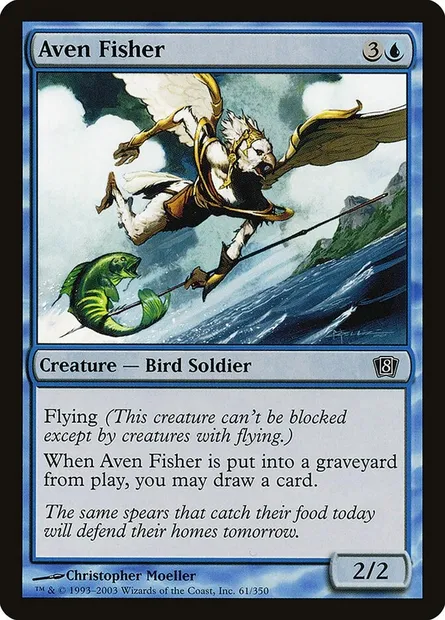 Pêcheur avemain, carte Magic 8ED 61★ — extension Huitième Edition