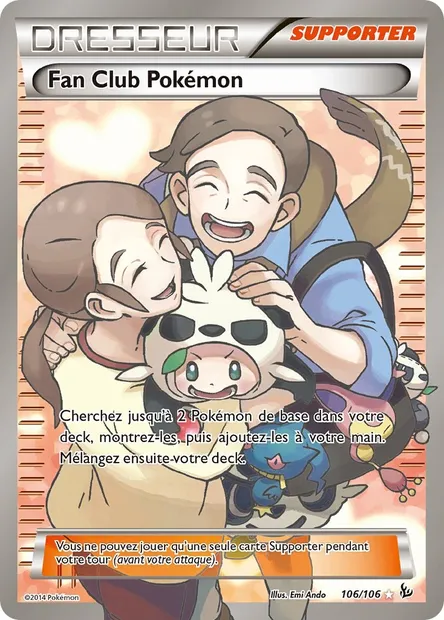 Fan Club Pokémon, carte Pokémon FLF 106 — extension Étincelles