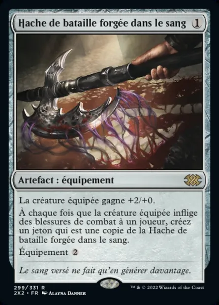 Hache de bataille forgée dans le sang, carte Magic 2X2 299 — extension Double Masters 2022