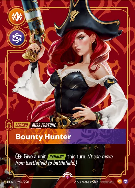 Bounty Hunter, carte Riftbound OGN 267 — extension Origins