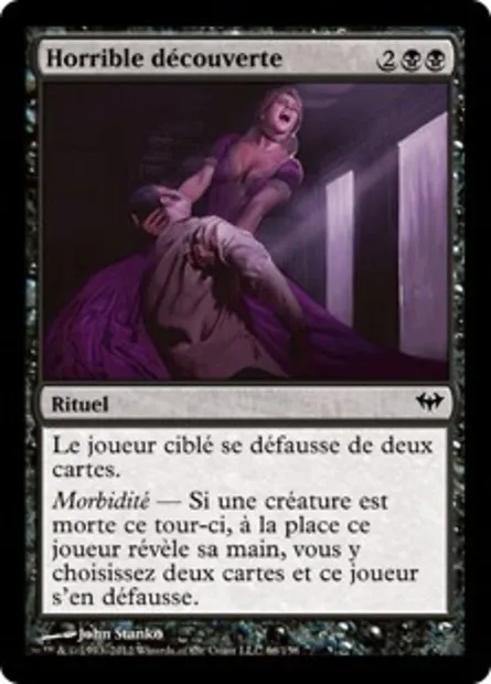 Horrible découverte, carte Magic DKA 66 — extension Obscure Ascension